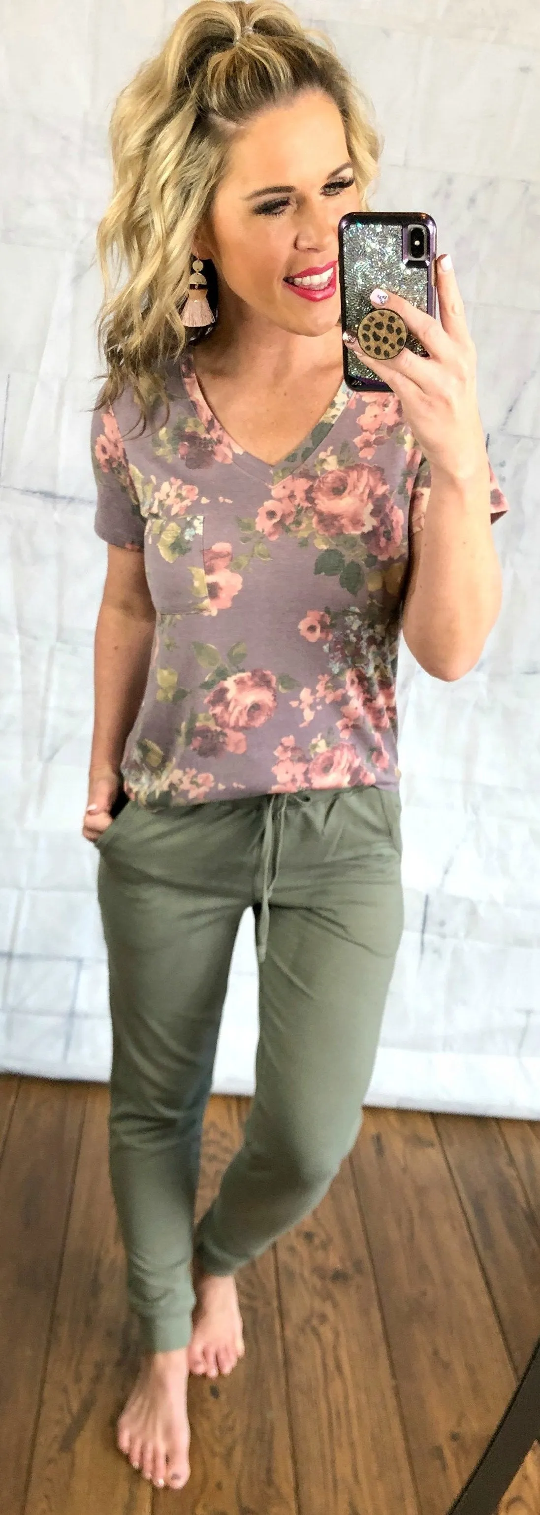 Olive Pocket Joggers