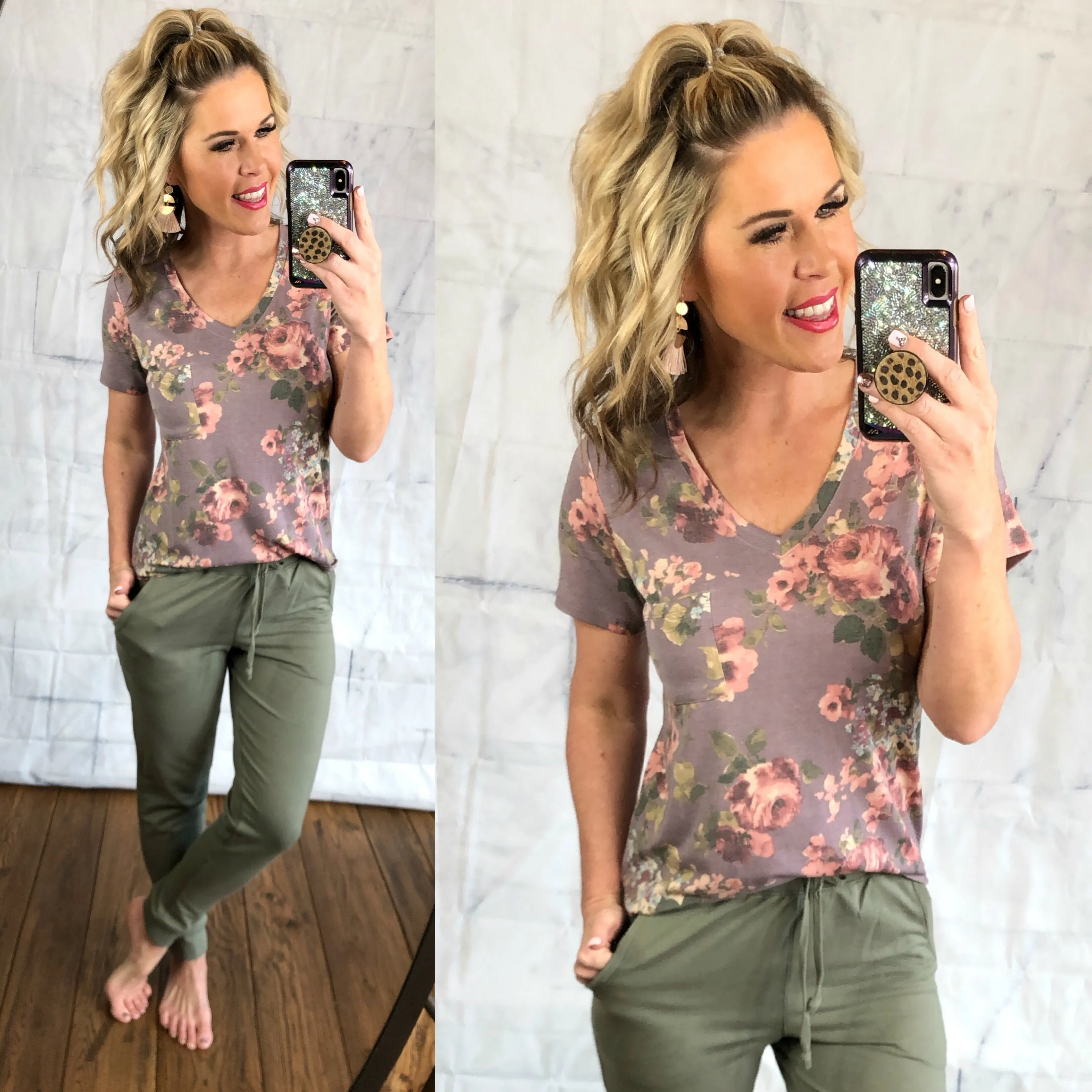 Olive Pocket Joggers
