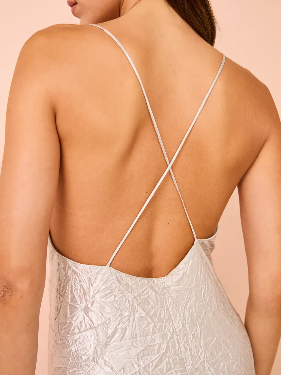 One Fell Swoop Siren Maxi in Silver Varakh