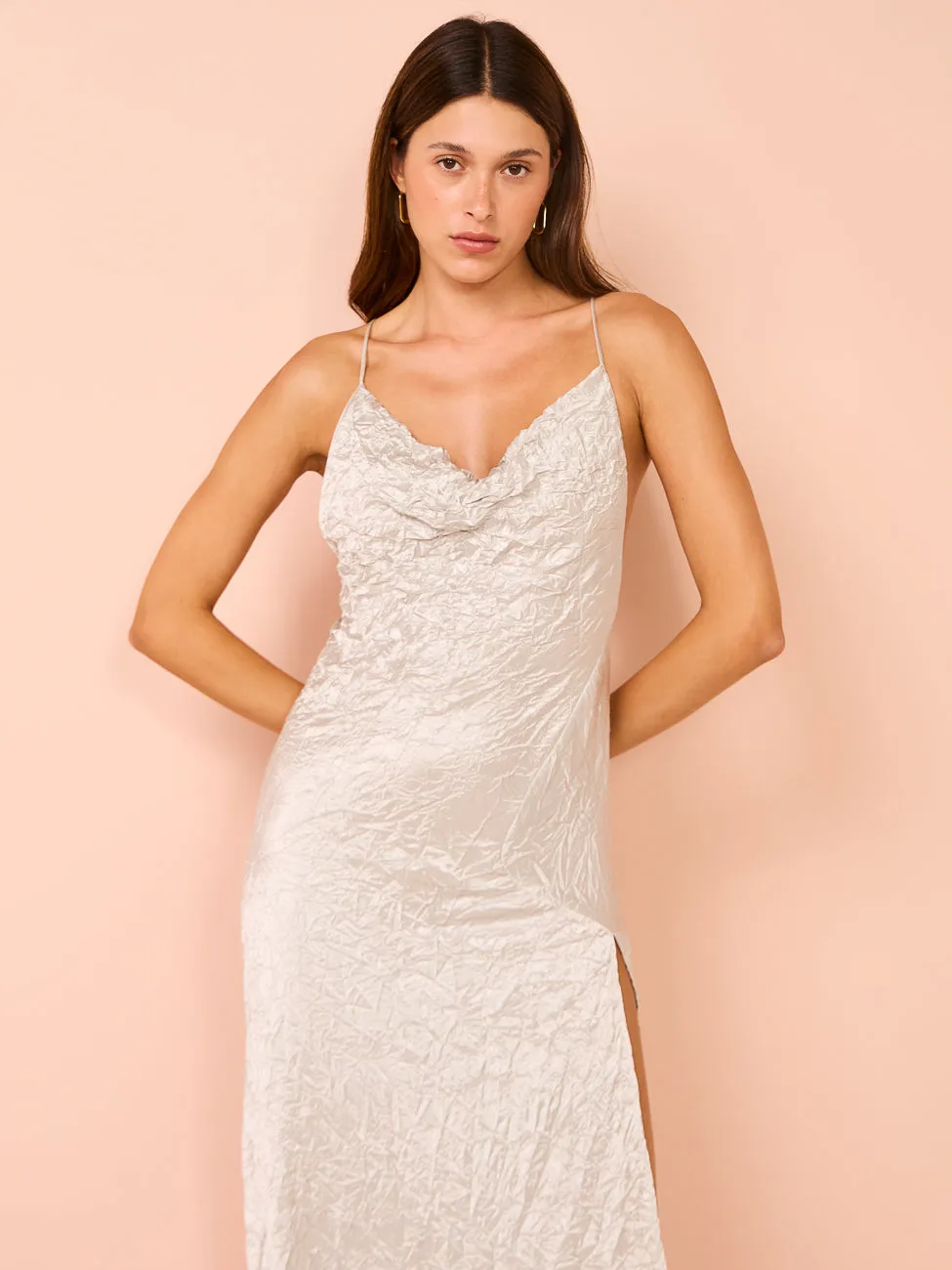 One Fell Swoop Siren Maxi in Silver Varakh