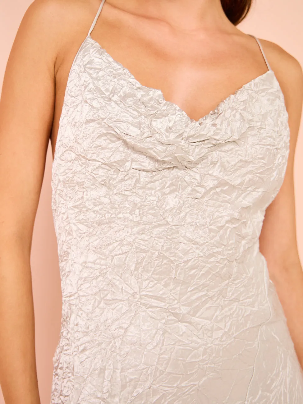 One Fell Swoop Siren Maxi in Silver Varakh