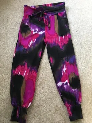 Pink watercolor Track pocket pant