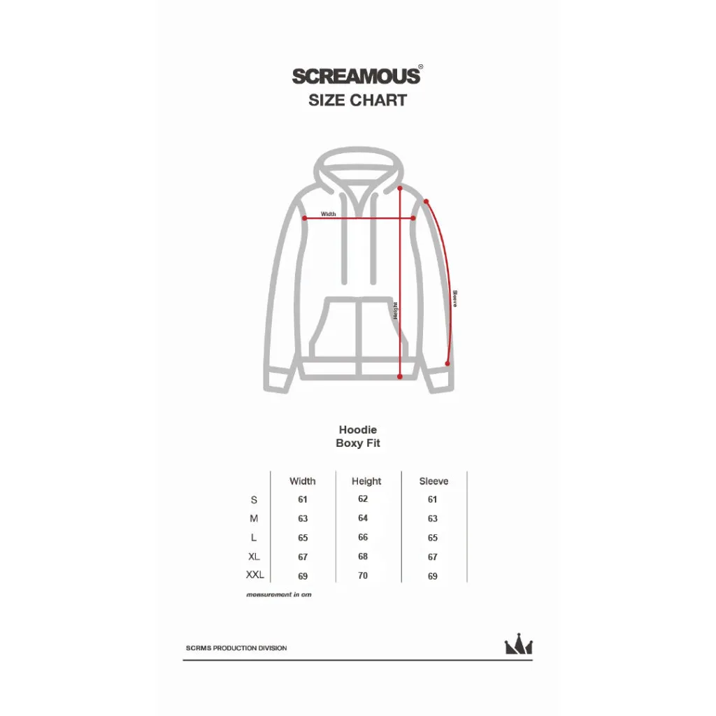 Pullover Hoodie BOXY FIT FUZ BLACK