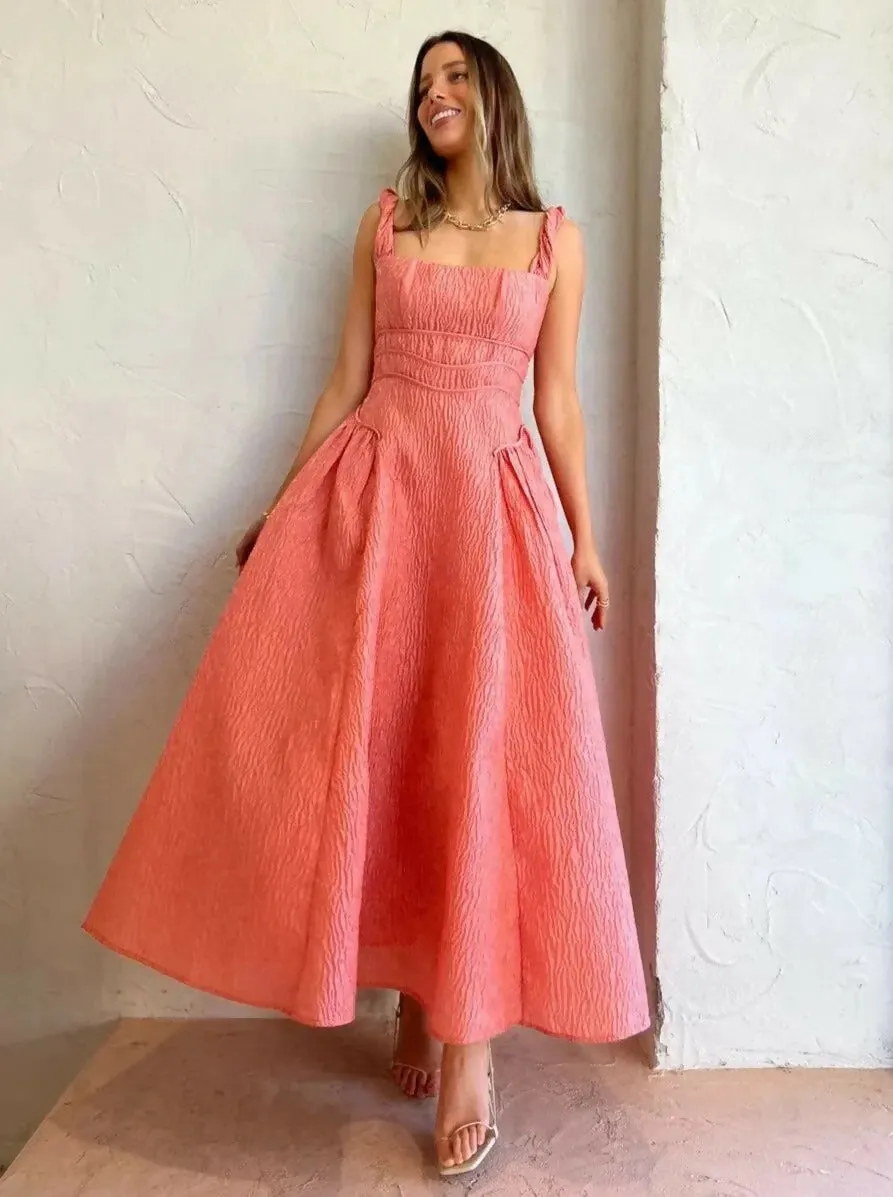 Rachel Gilbert Sophy Strap Dress In Pink Size 6