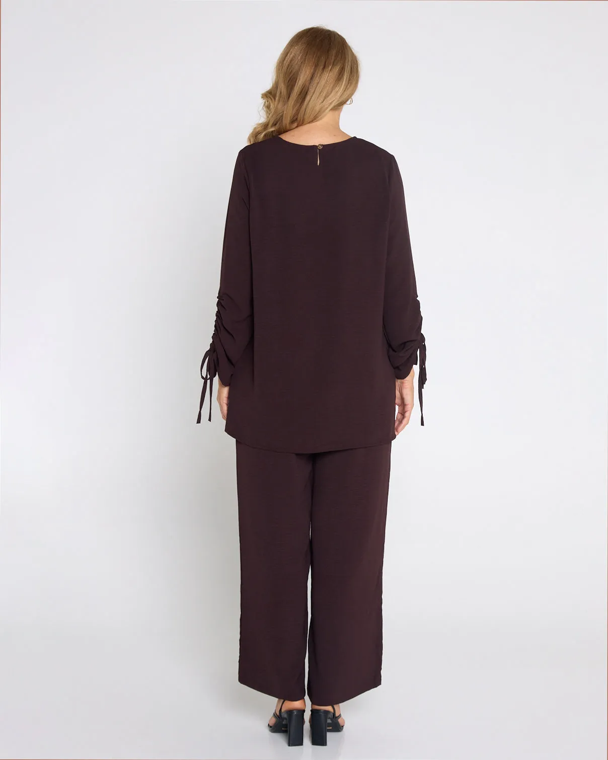 Raelynn Top & Pants Set - Brown