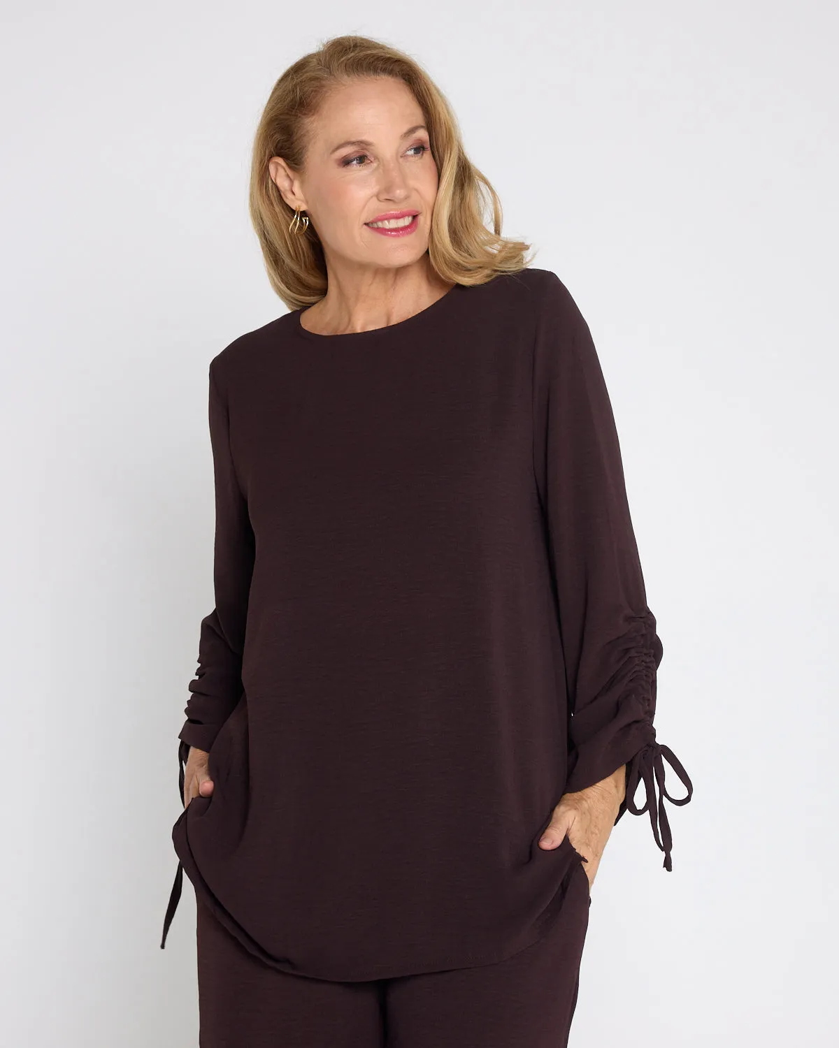 Raelynn Top & Pants Set - Brown
