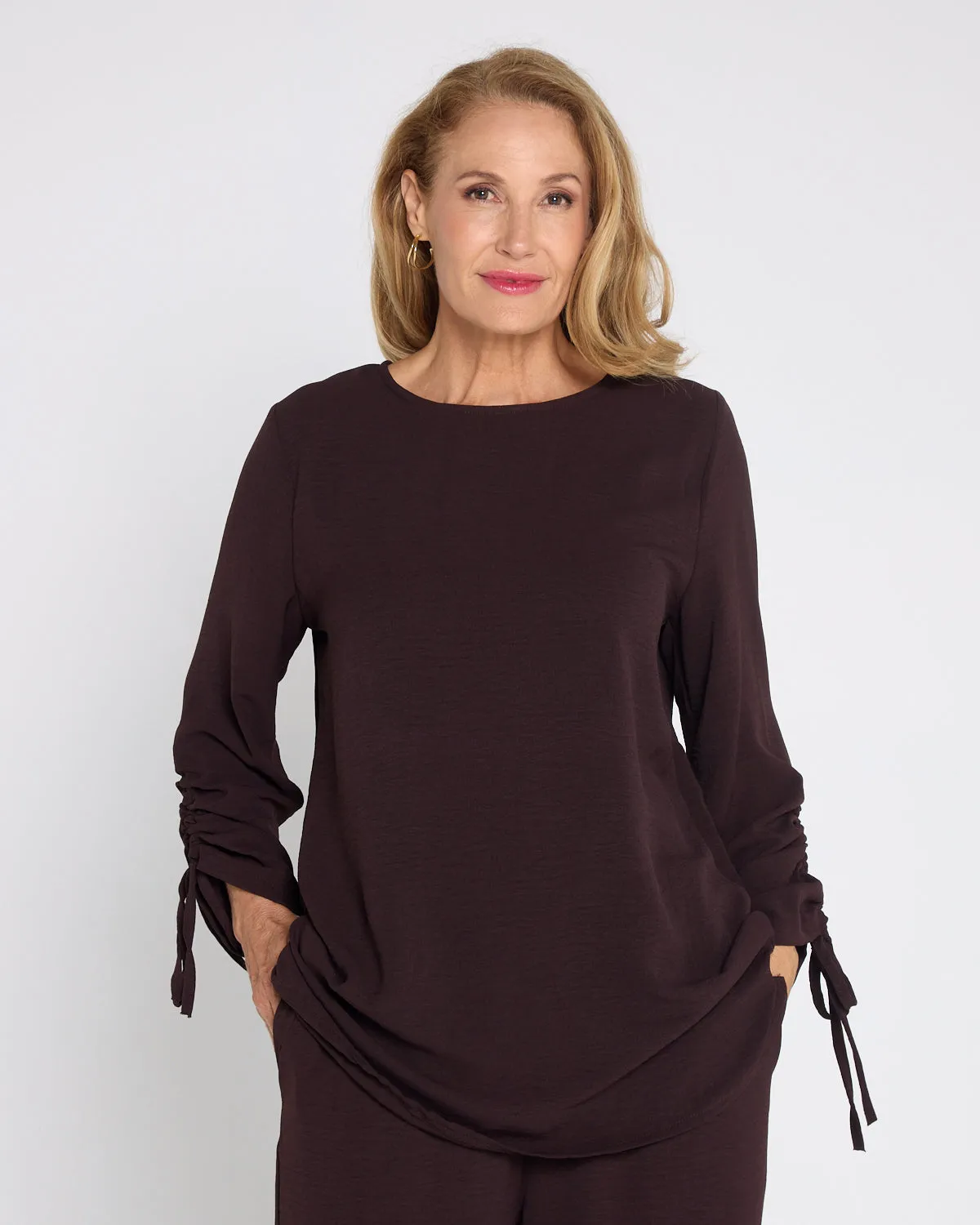 Raelynn Top & Pants Set - Brown