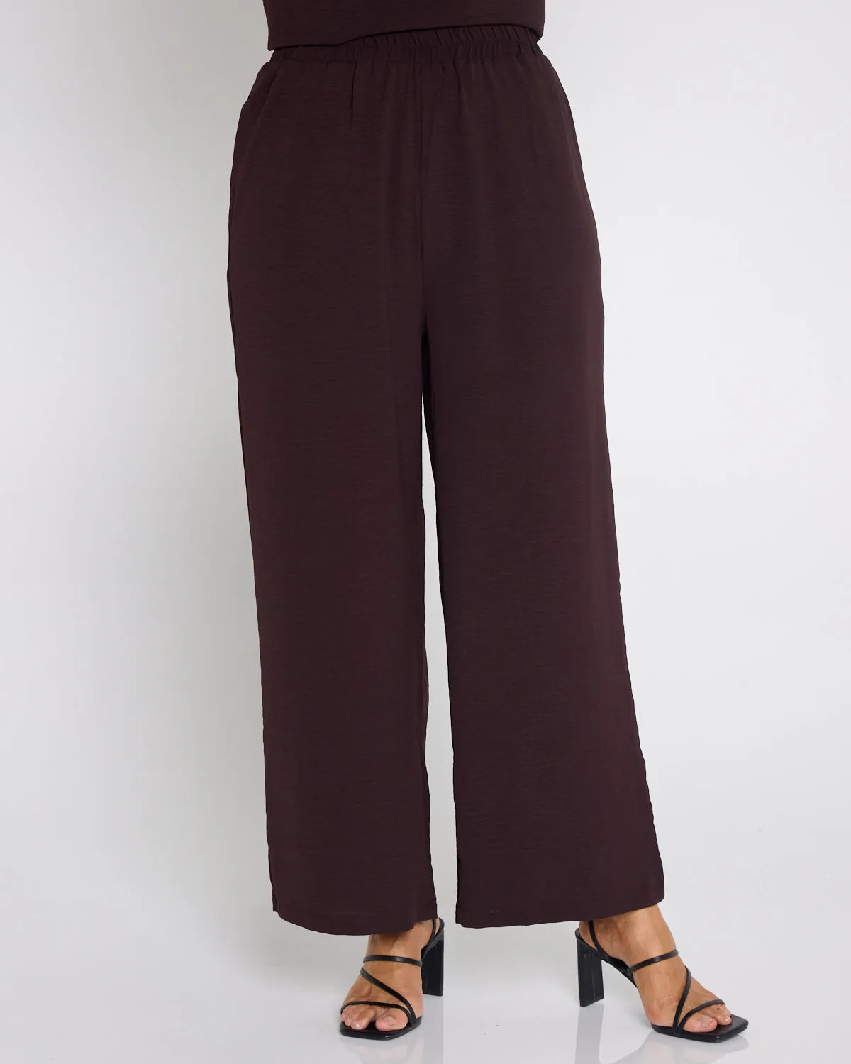 Raelynn Top & Pants Set - Brown
