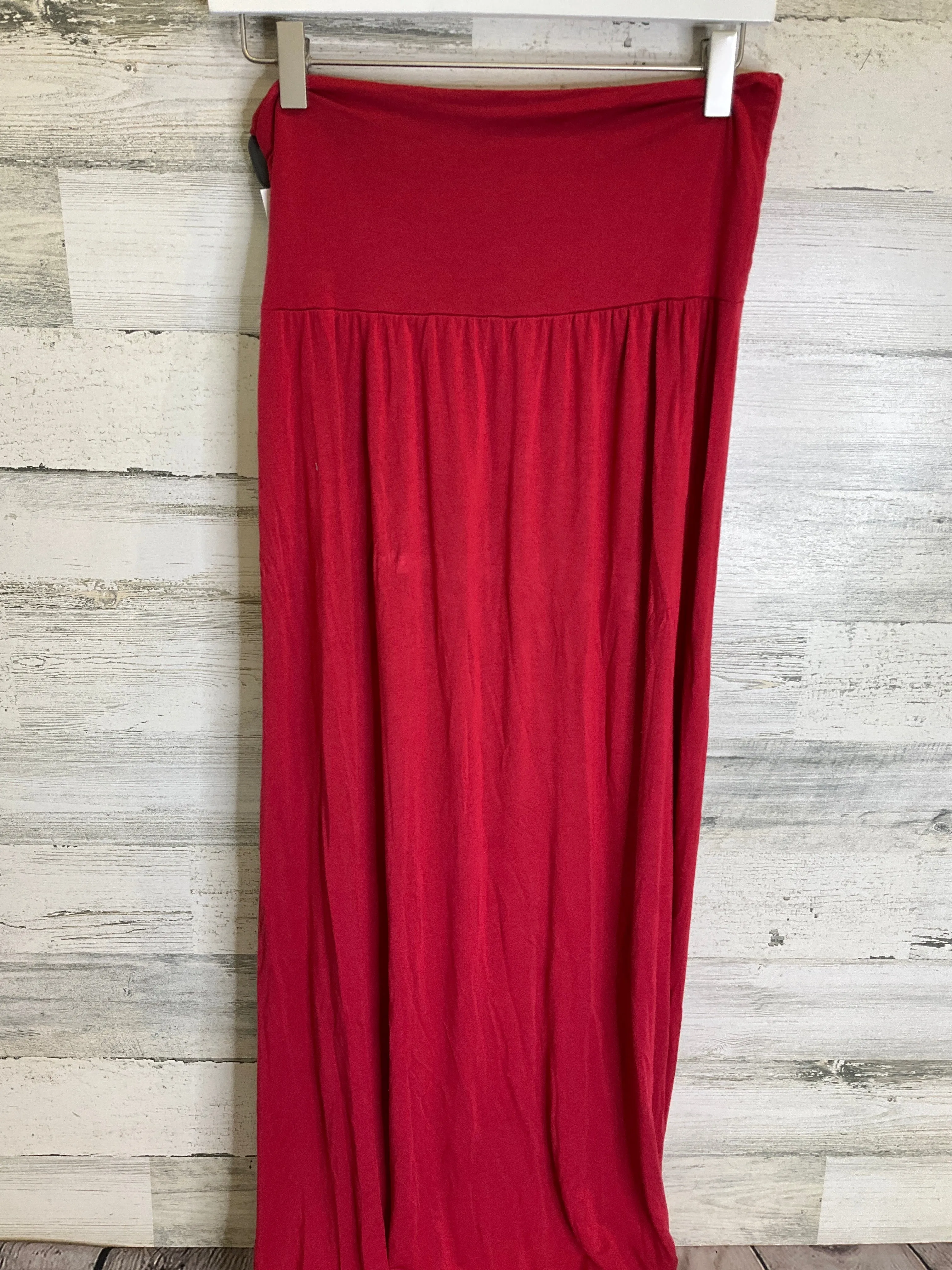 Red Skirt Maxi Clothes Mentor, Size S