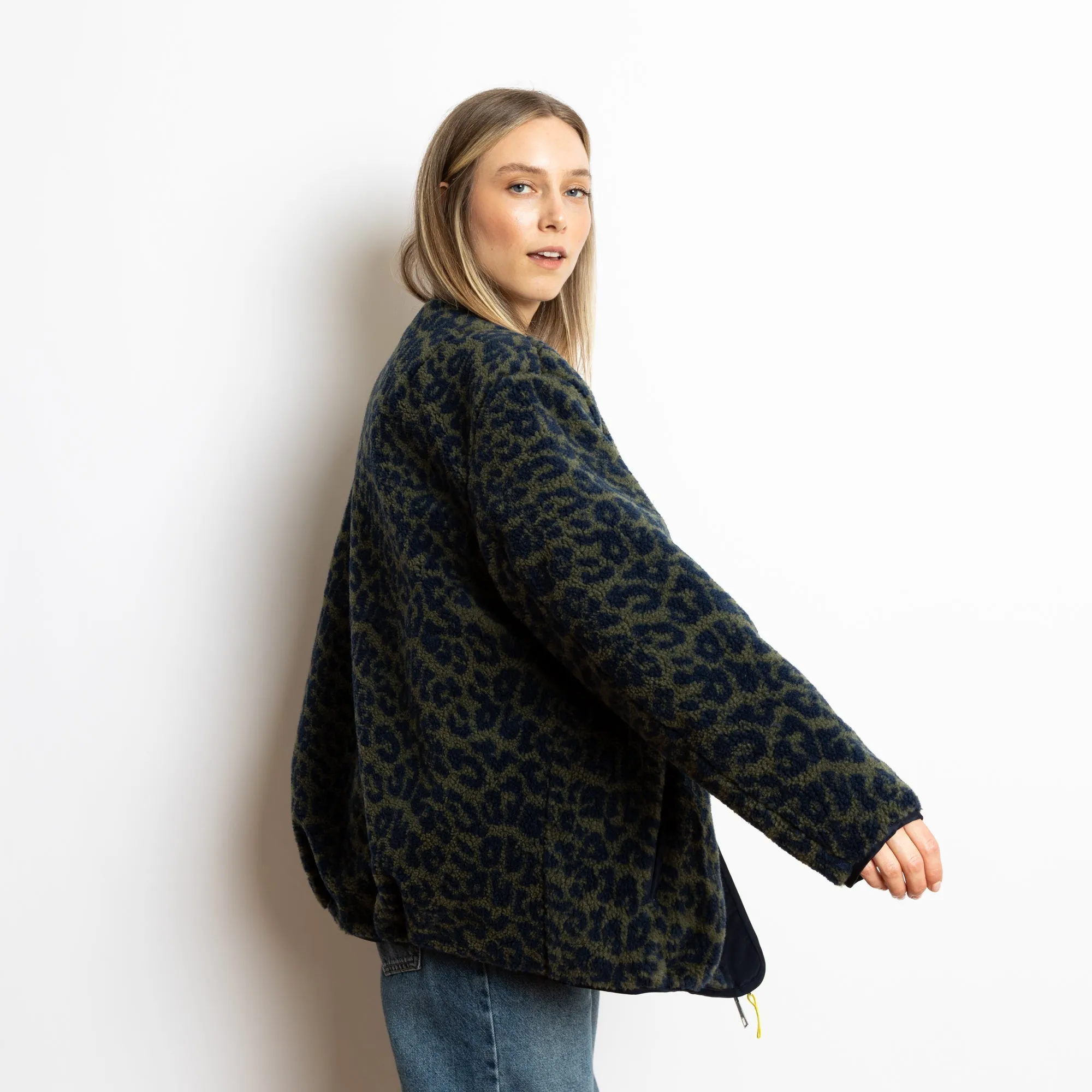 Reversible Bomber Jacket - navy/leo navy-olive