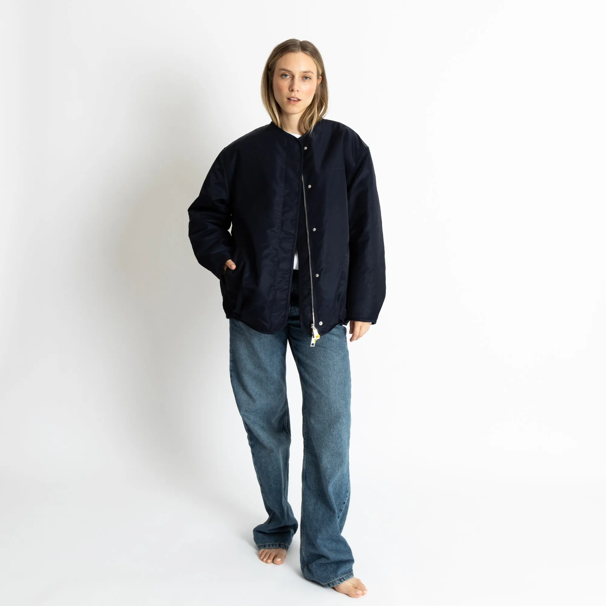 Reversible Bomber Jacket - navy/leo navy-olive