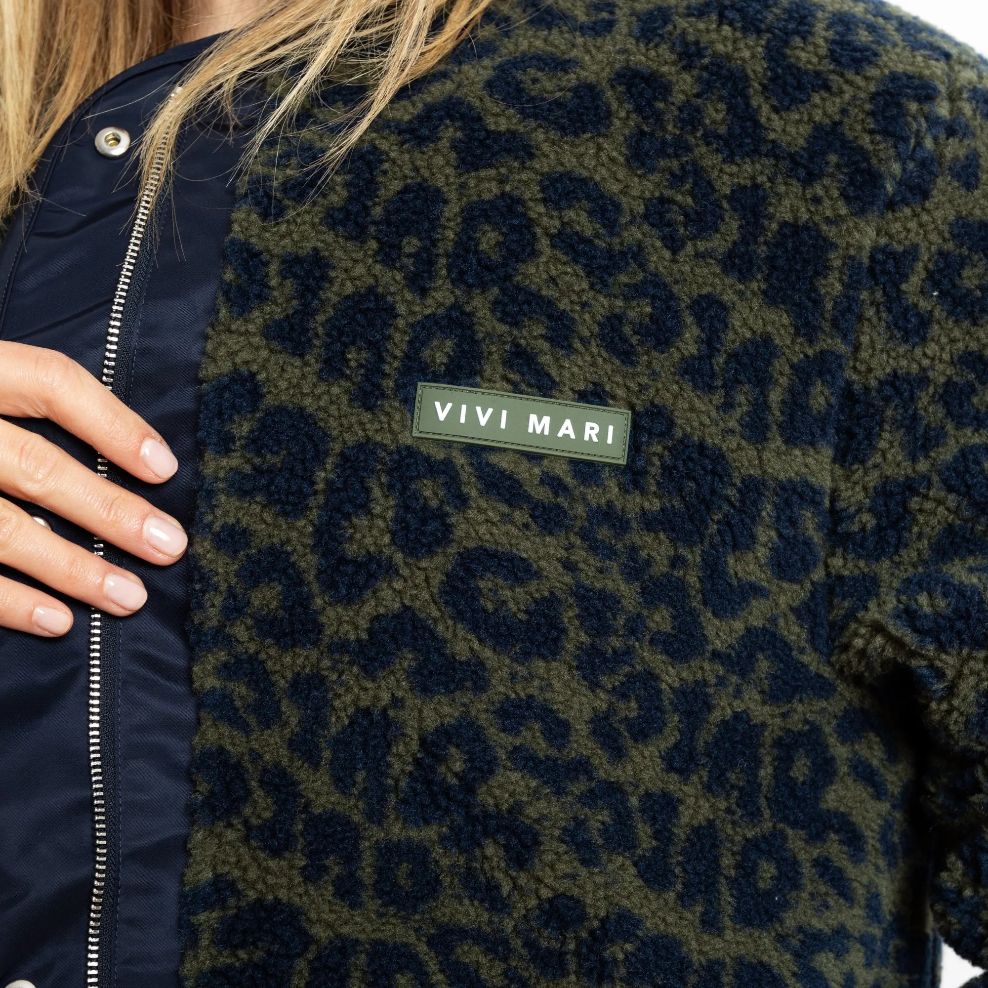 Reversible Bomber Jacket - navy/leo navy-olive