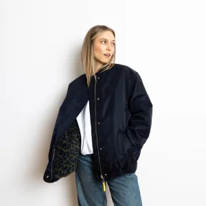 Reversible Bomber Jacket - navy/leo navy-olive