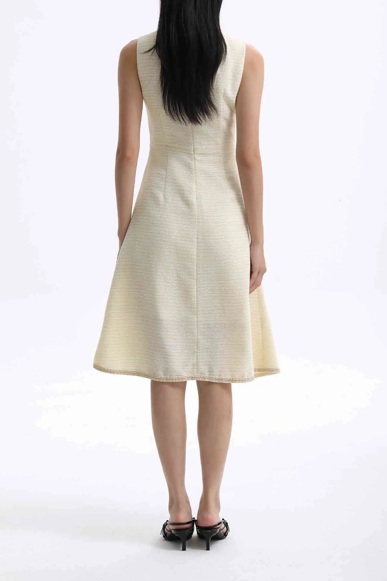 ROUND-NECKLINE DRESS