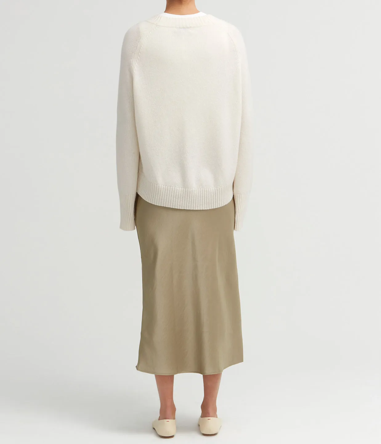 Saagneta Maxi Skirt in Light Olive