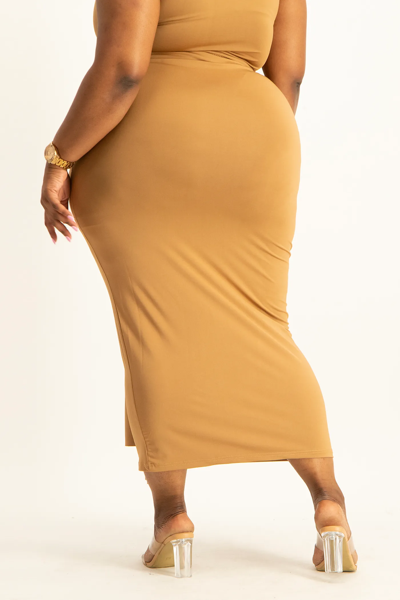 Savannah Wrap Tie Detail Skirt - Toasted Coconut