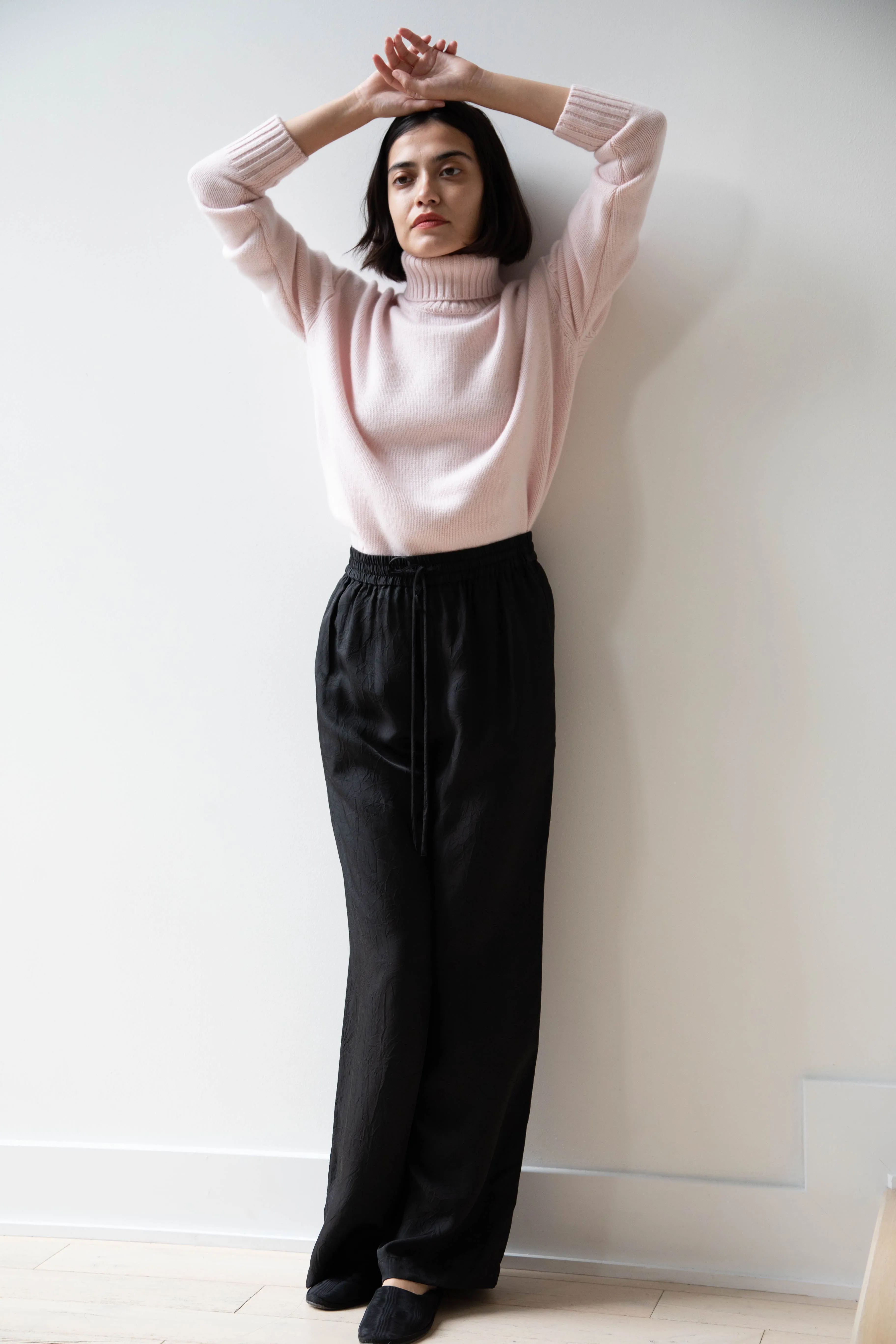 Sayaka Davis | Pull On Pants in Black Cupro