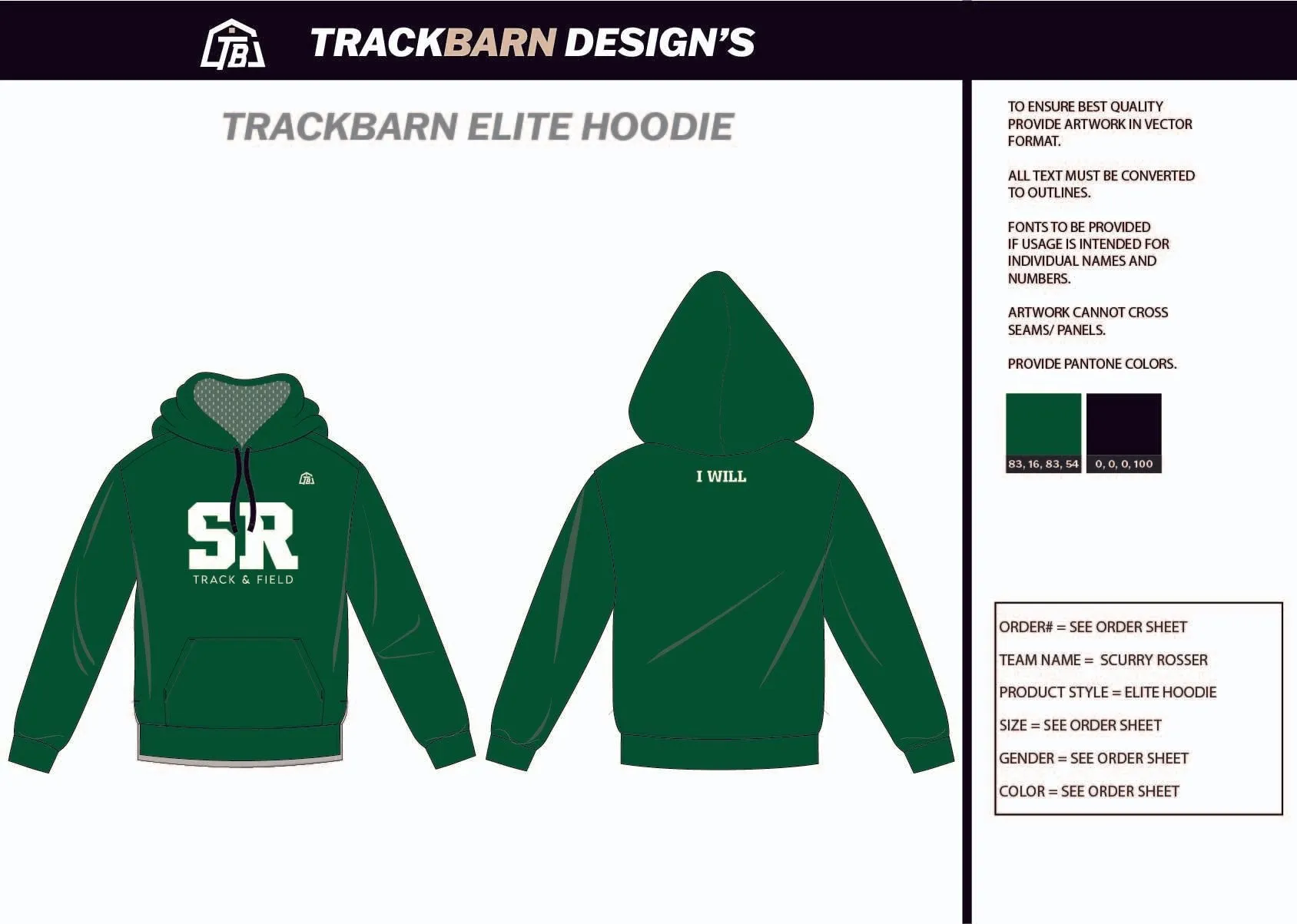 Scurry-Rosser- Womens Pullover Hoodie