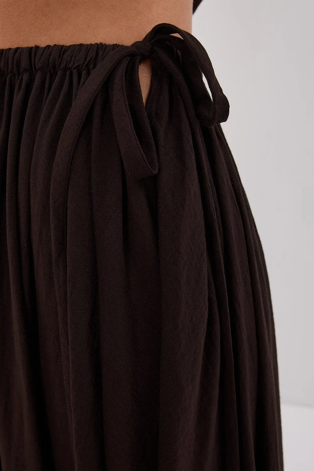SHANIYA BITTER CHOC BOHO SKIRT