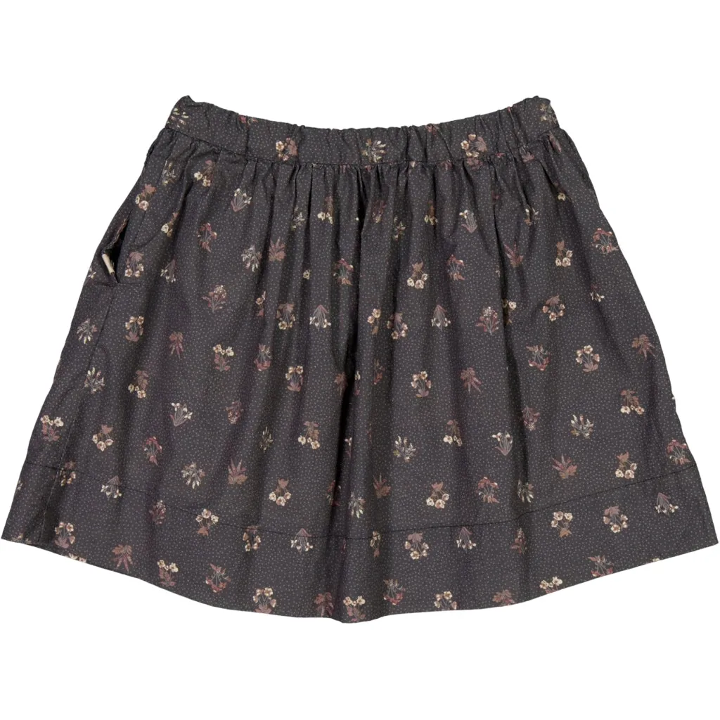 Skirt Eia - black flowers