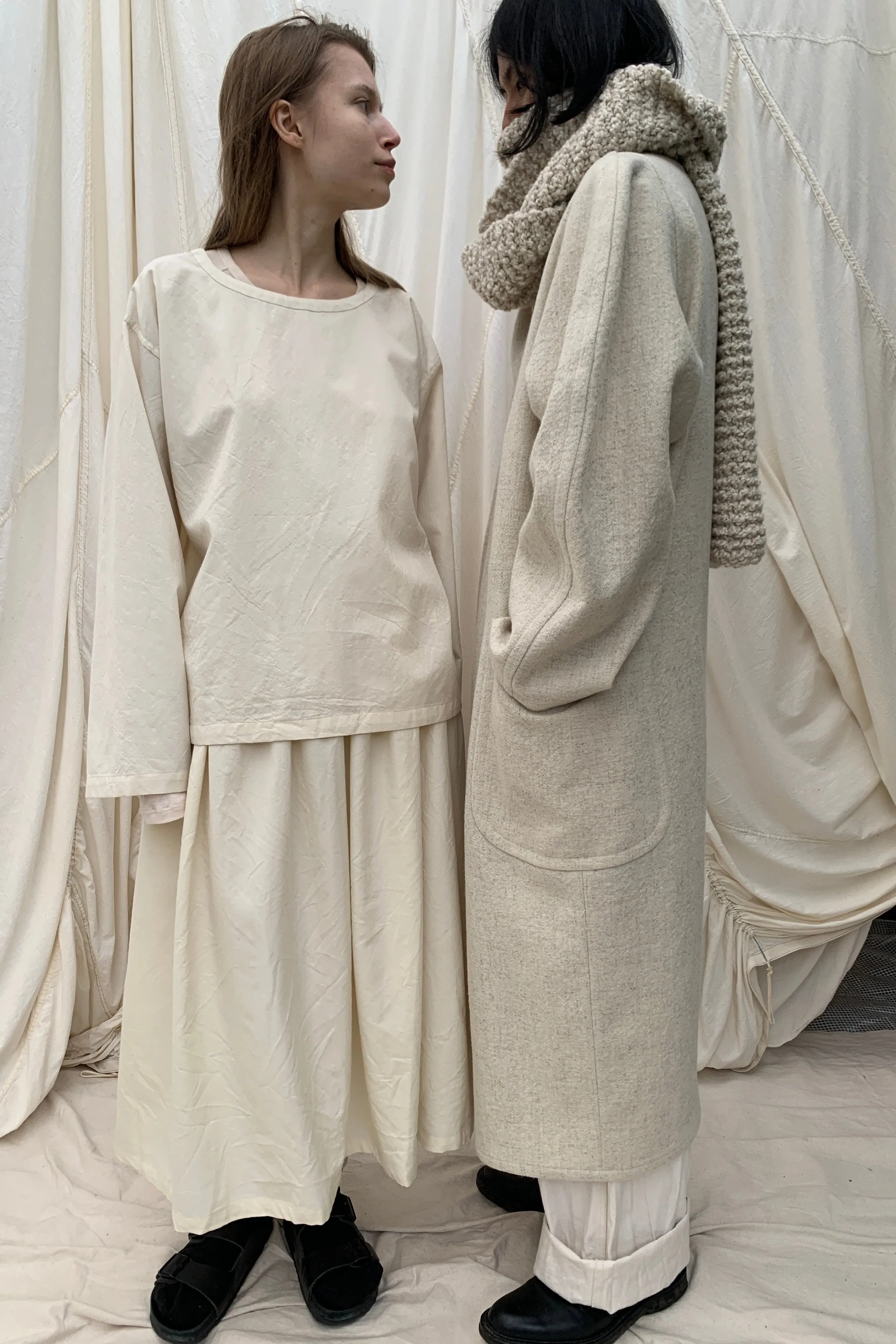SKYE Skirt | Natural Wool