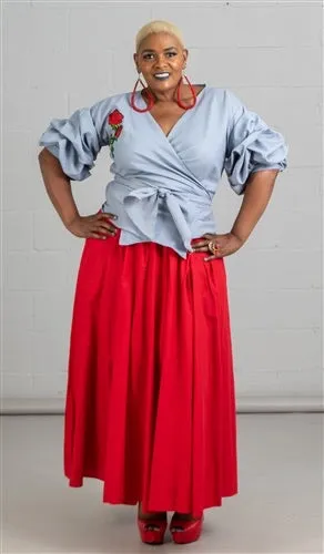 Solid Maxi Skirt
