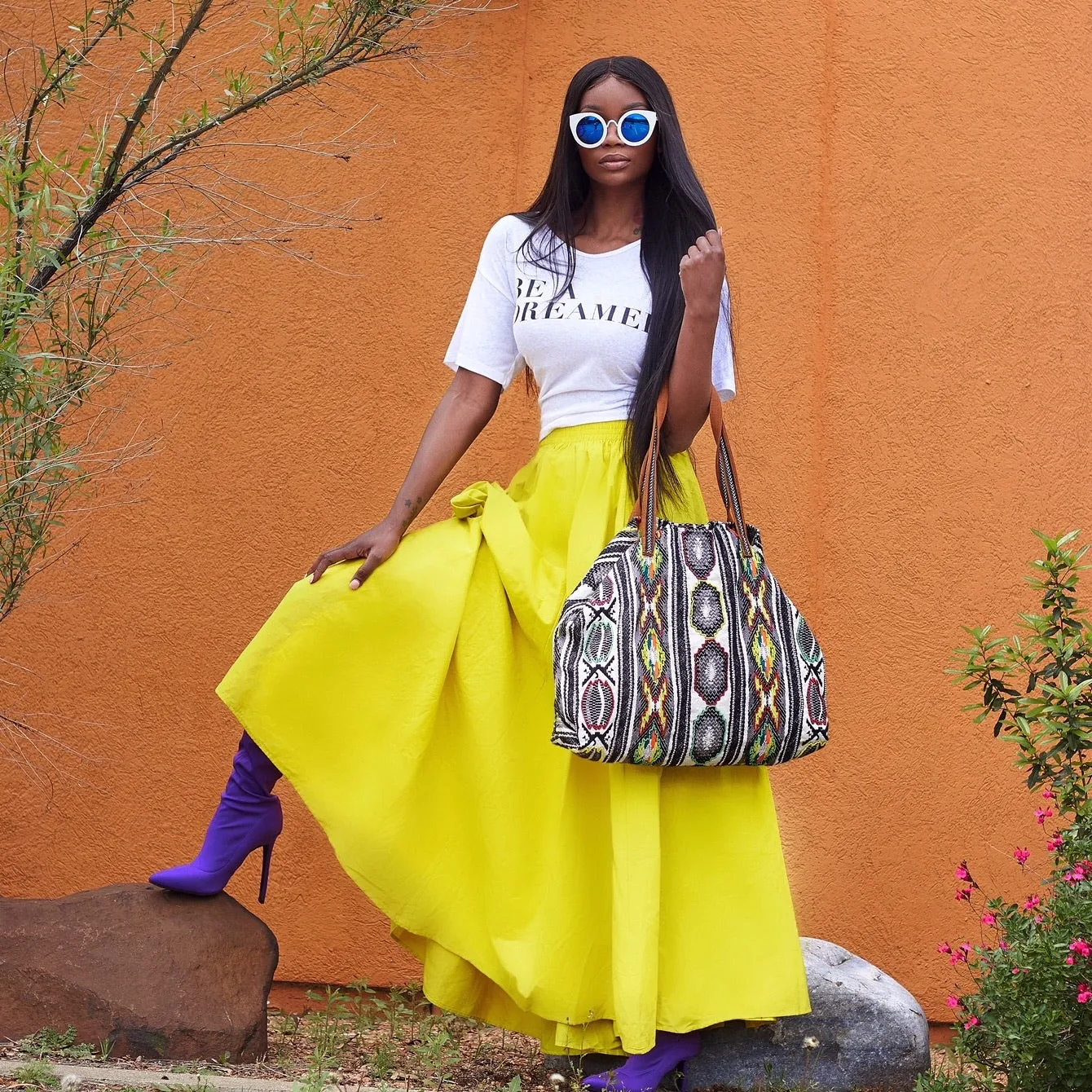 Solid Maxi Skirt