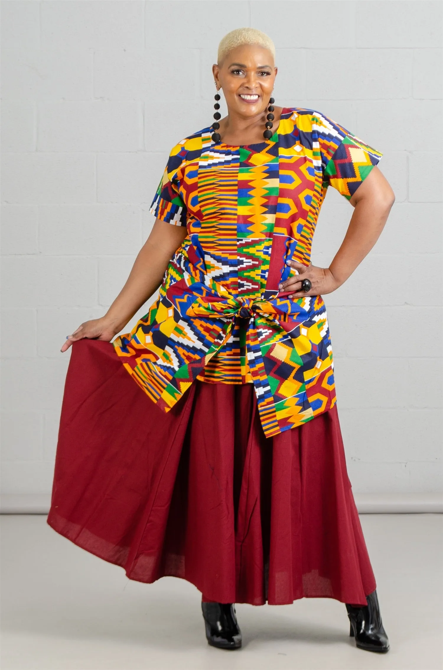 Solid Maxi Skirt