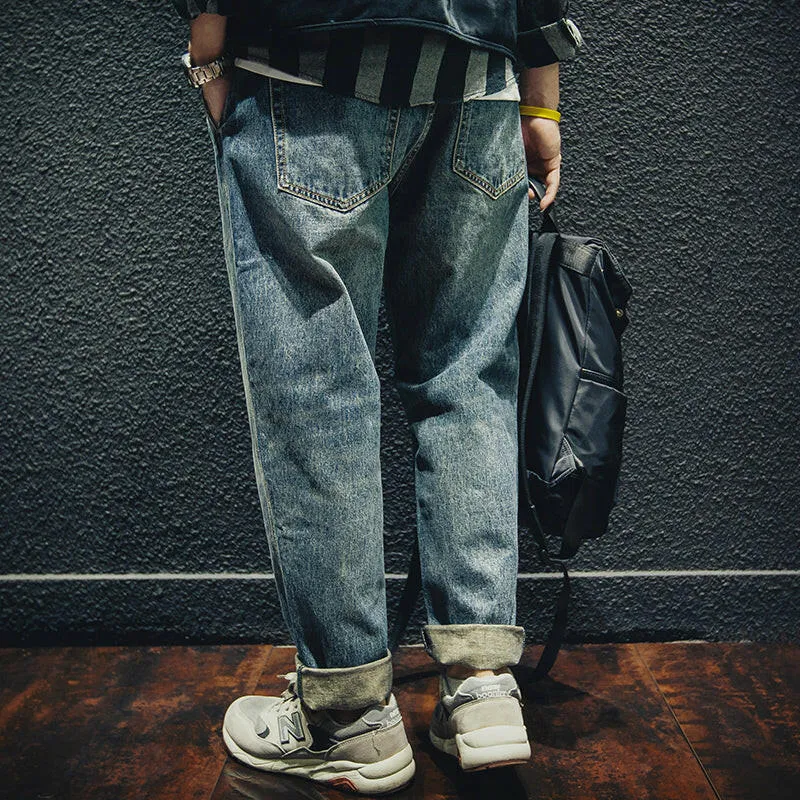 Straight All-match Jeans P0020