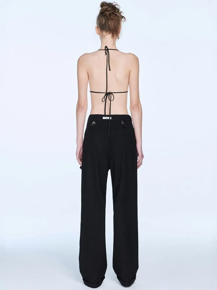 Straight Casual Plain Patns