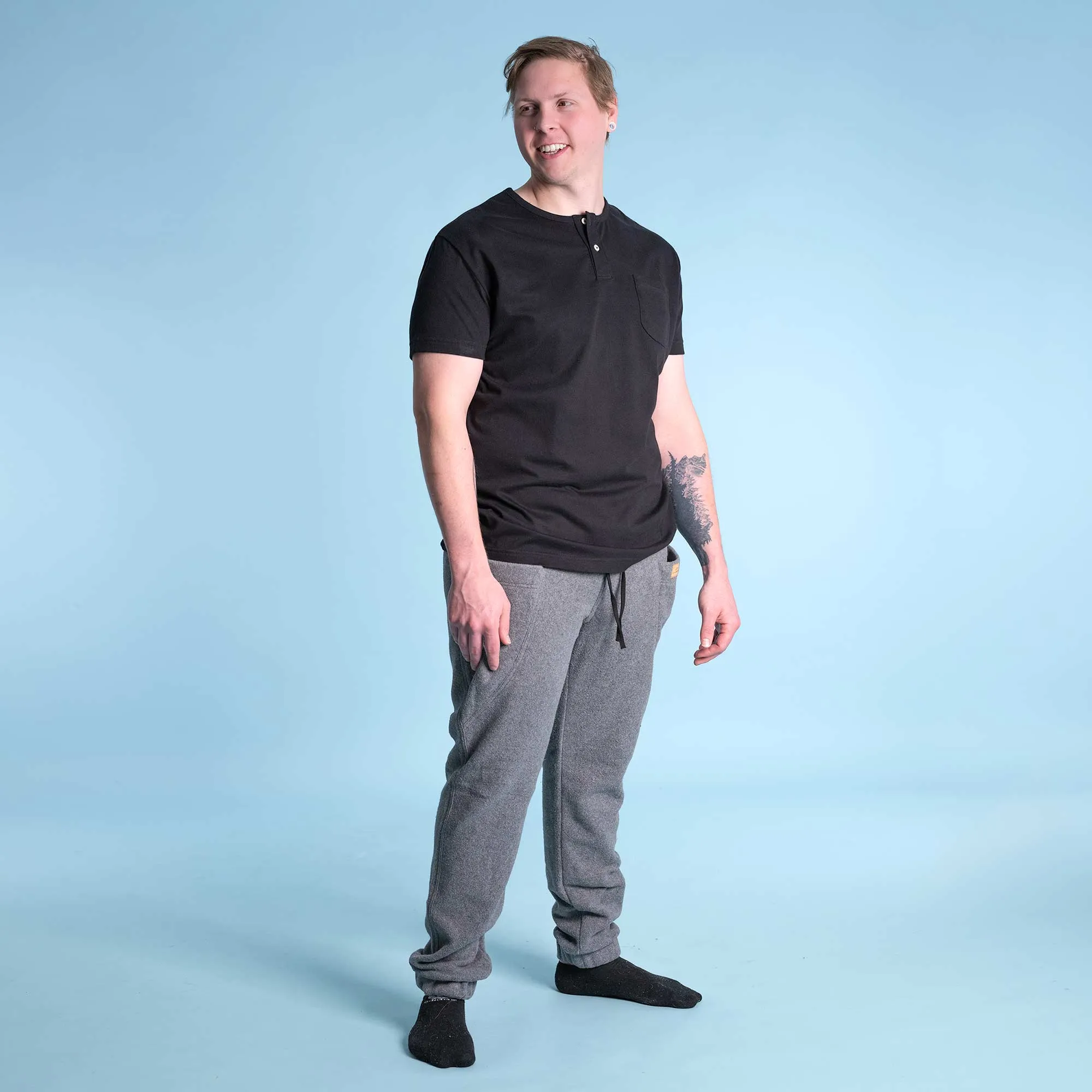 STREETVILLE 100% Organic Cotton Fleece Jogger Pants (OC Thread, Organic Elastic, No Synthetics) (100% Biodegradable)