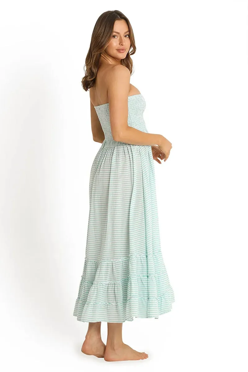 Summer Stripe Sunshine Maxi Moss