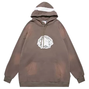 'Terraform' Oversized Cotton Hoodie