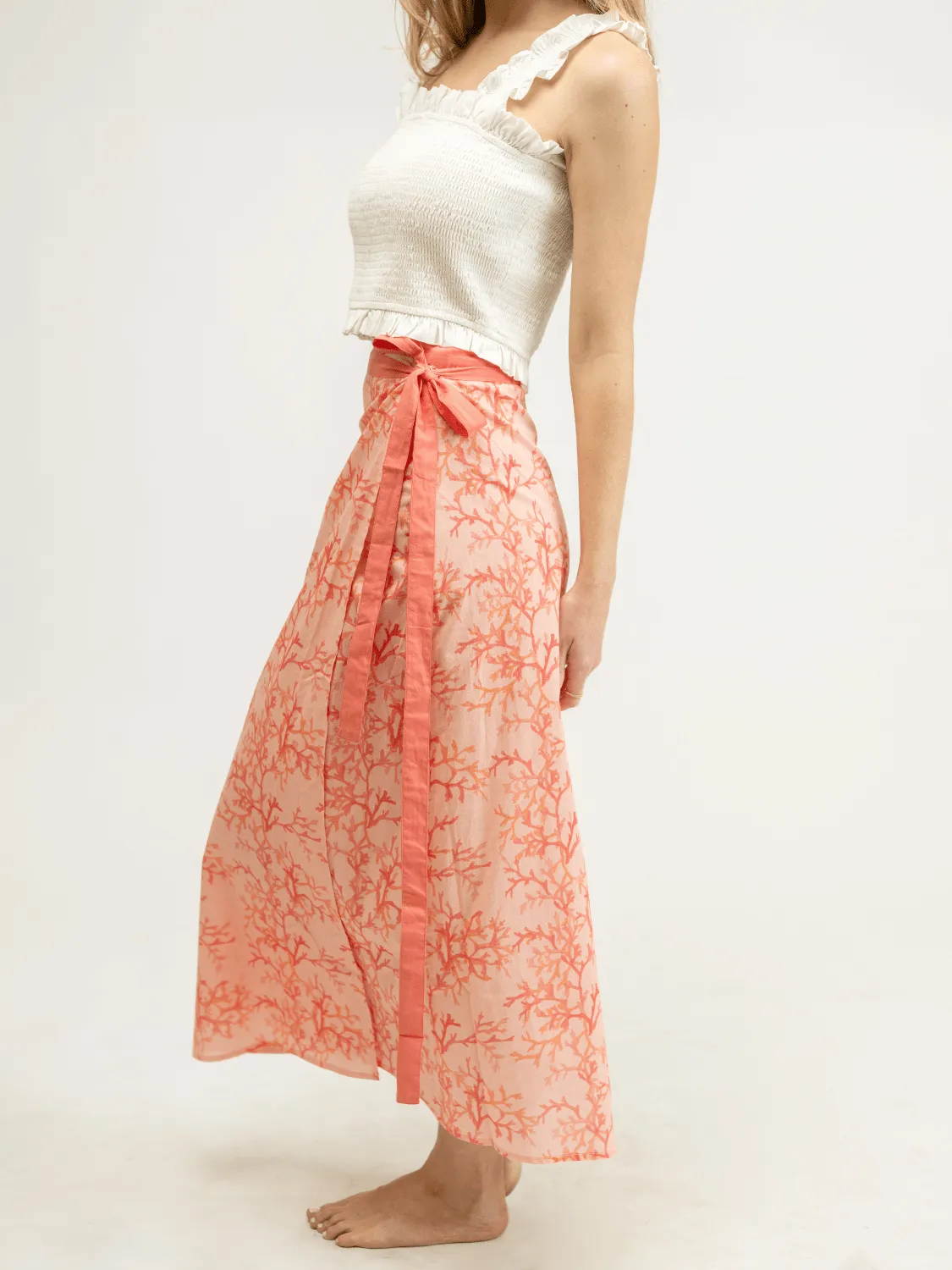 The Sarong Skirt | Pink Coral