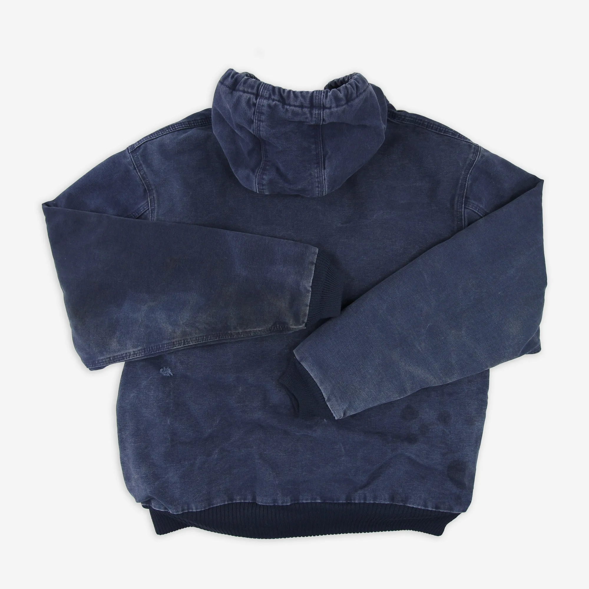 Thrashed Blue Carhartt 376-20 Quilted Flannel Lined Active Jacket Large