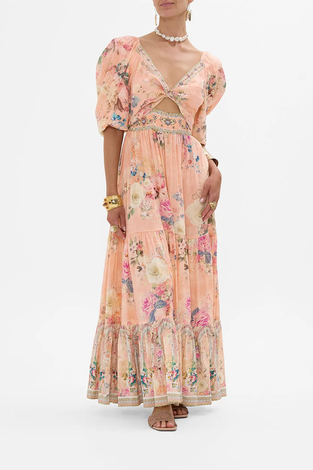 TIERED PUFF SLEEVE DRESS THE JEWELLERY PALACE