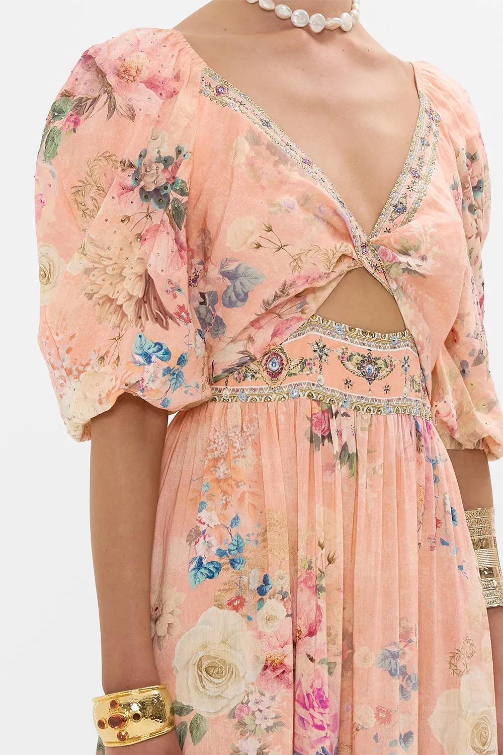 TIERED PUFF SLEEVE DRESS THE JEWELLERY PALACE