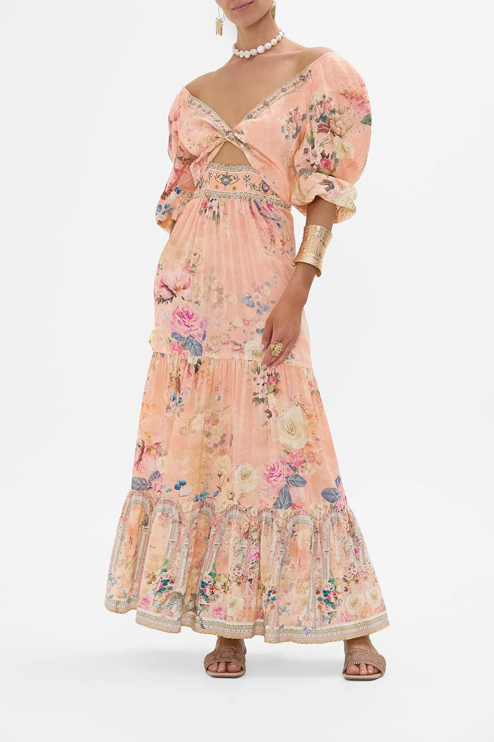 TIERED PUFF SLEEVE DRESS THE JEWELLERY PALACE
