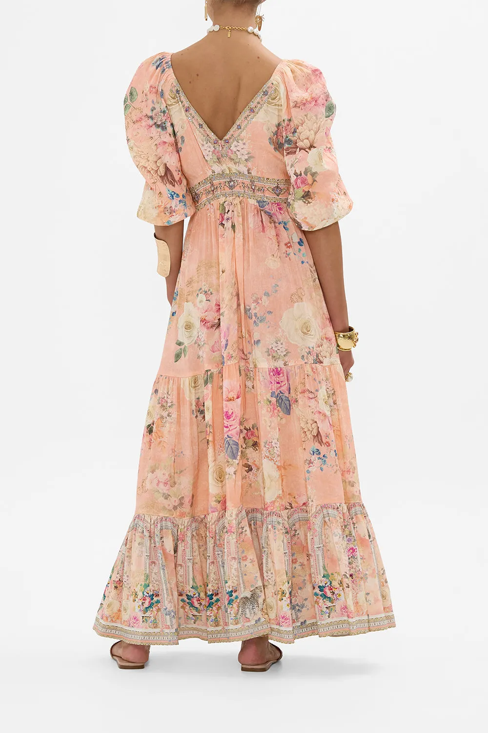 TIERED PUFF SLEEVE DRESS THE JEWELLERY PALACE