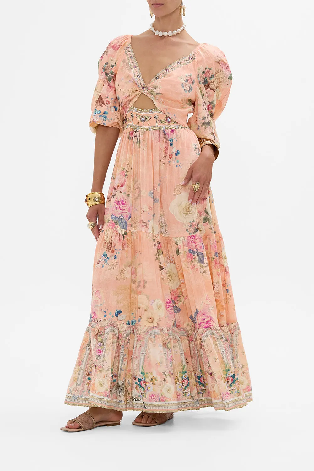 TIERED PUFF SLEEVE DRESS THE JEWELLERY PALACE
