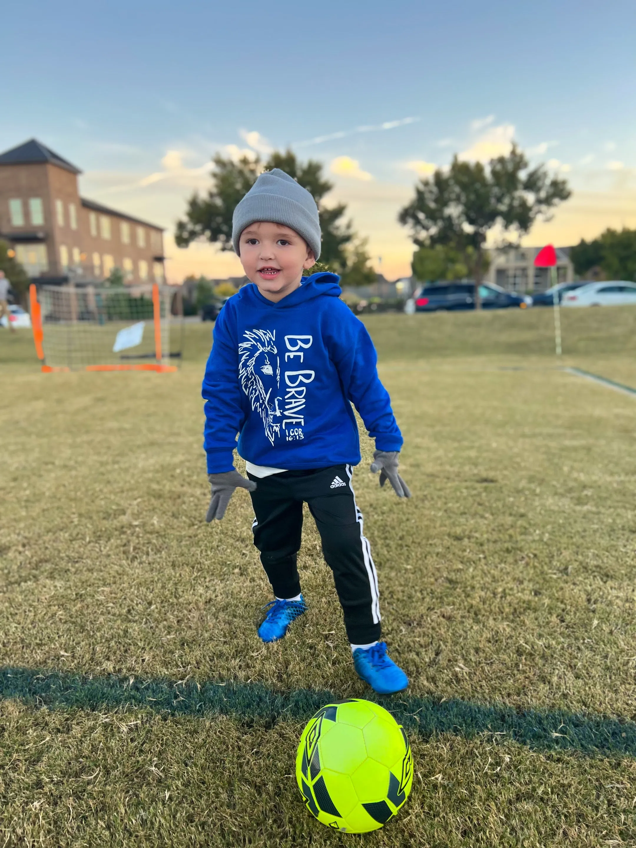 Toddler Side-pocket Be Brave Hoodie
