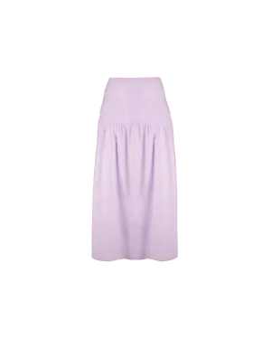 TRULLI SKIRT LILAC STRIPE