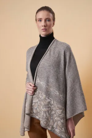 Ultrachic Poncho Baby Alpaca Color Griggio