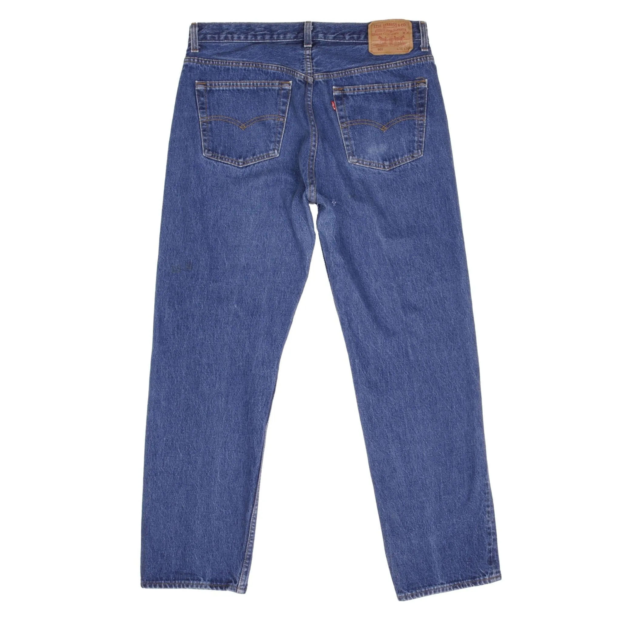 VINTAGE LEVIS 501 JEANS INDIGO 1980S SIZE W33 L29 MADE IN USA
