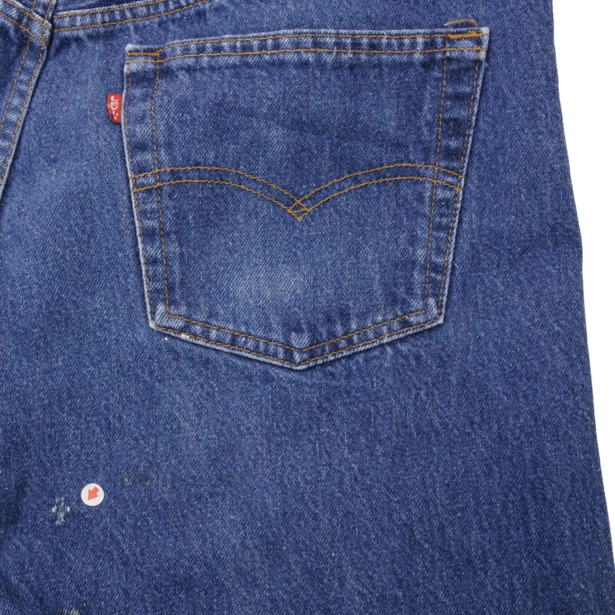 VINTAGE LEVIS 501 JEANS INDIGO 1980S SIZE W33 L29 MADE IN USA