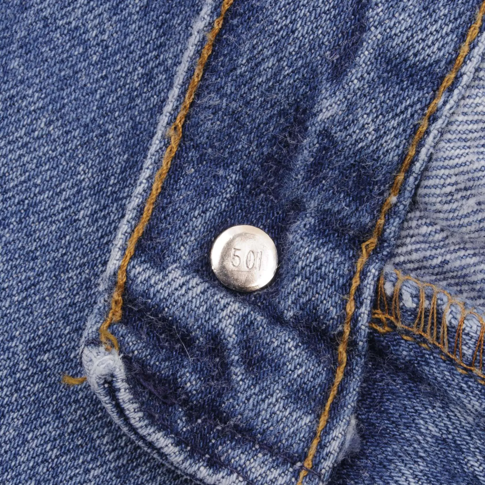 VINTAGE LEVIS 501 JEANS INDIGO 1980S SIZE W36 L36 MADE IN USA