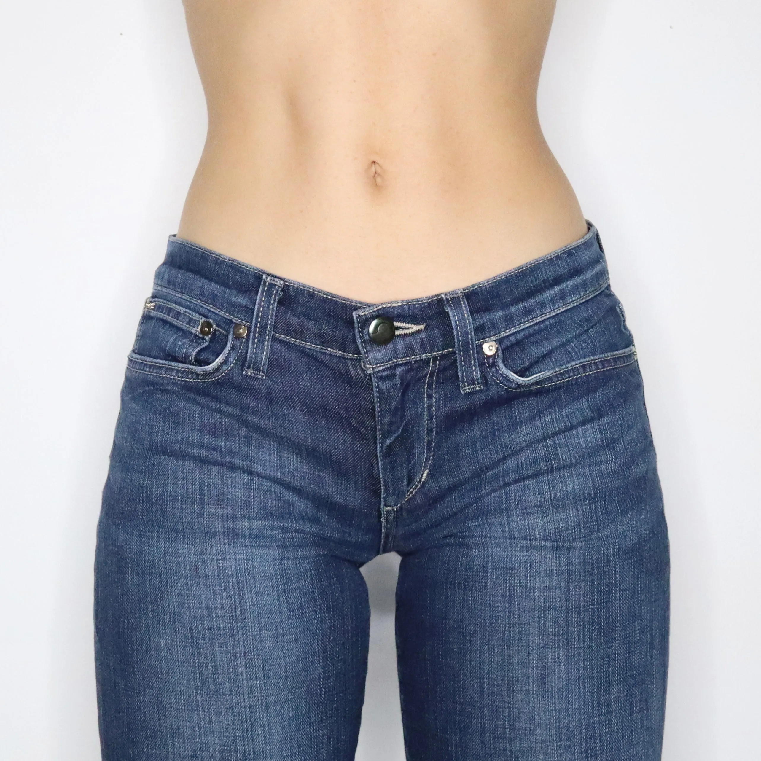 Vintage Y2K Low Rise Flare Jeans (Small)