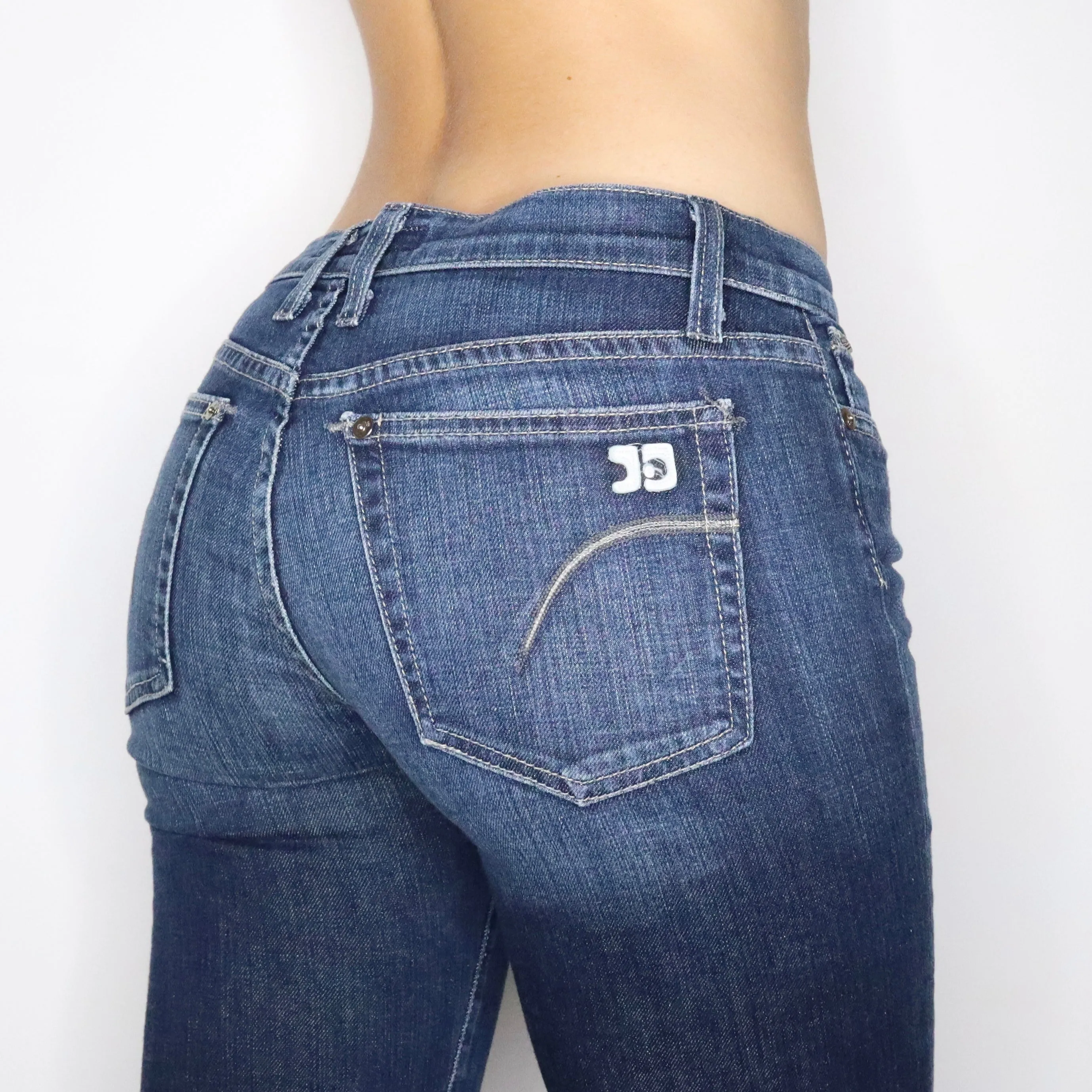 Vintage Y2K Low Rise Flare Jeans (Small)