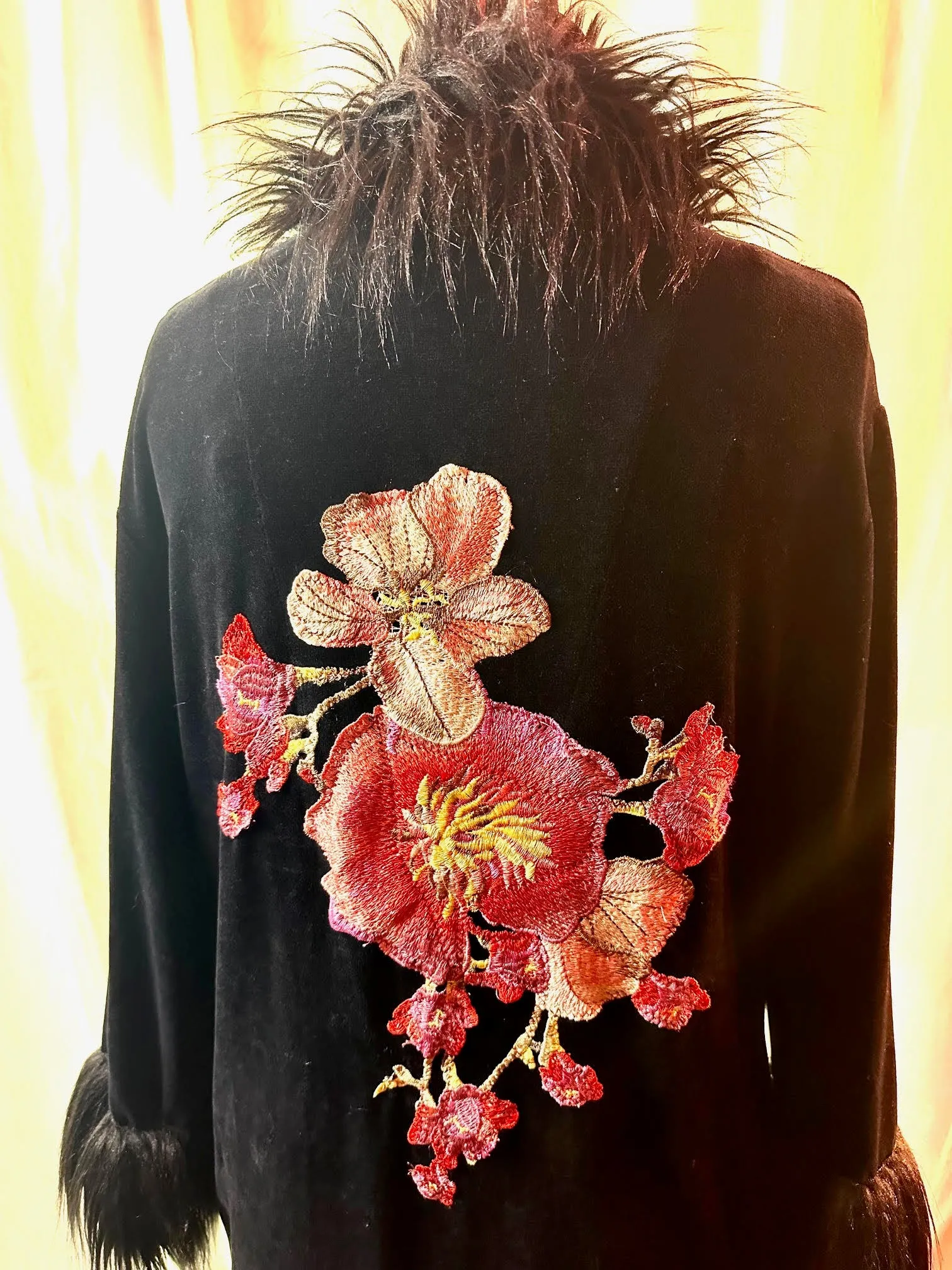 Warm Black Unlined Coat w/ Zipper