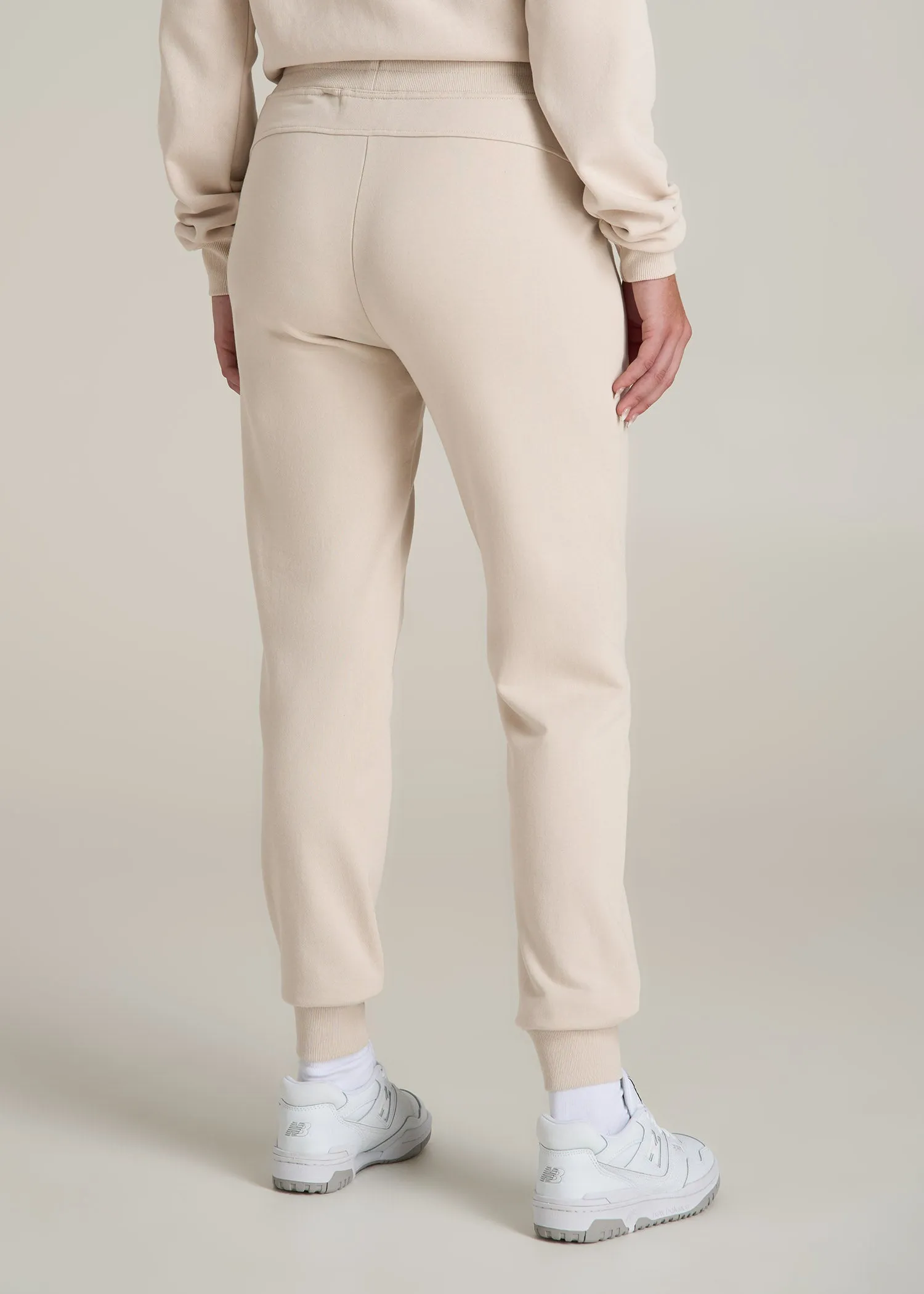 Wearever 2.0 French Terry Joggers for Tall Women in Light Stone